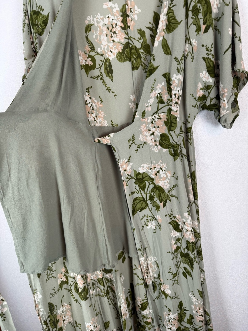 Reformation Winslow Tea Garden Floral Green Maxi Dress Small - Picture 8 of 10